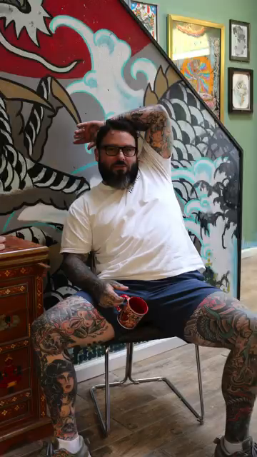 Tattoo by @mrfatdragon — japanese_irezumi, black_and_grey