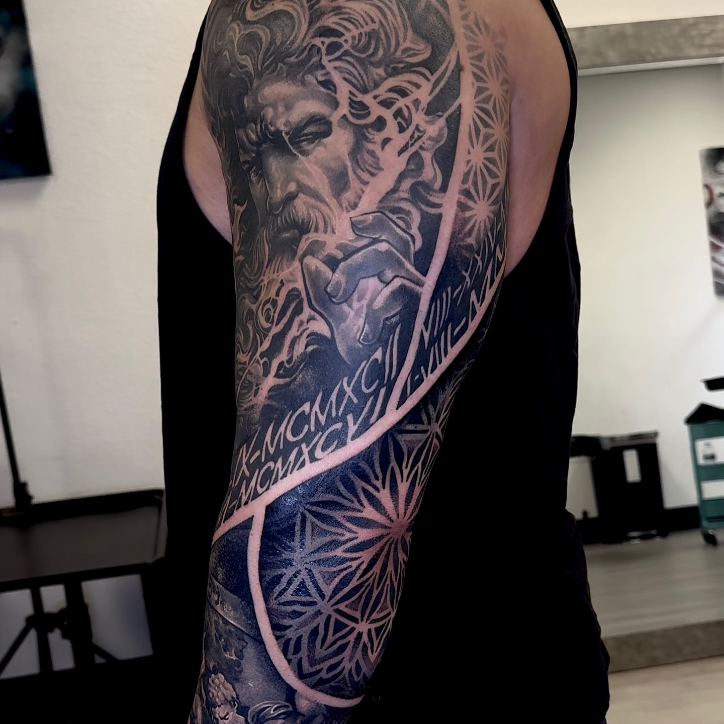 Tattoo by @danaratattoos — black_and_grey, realism