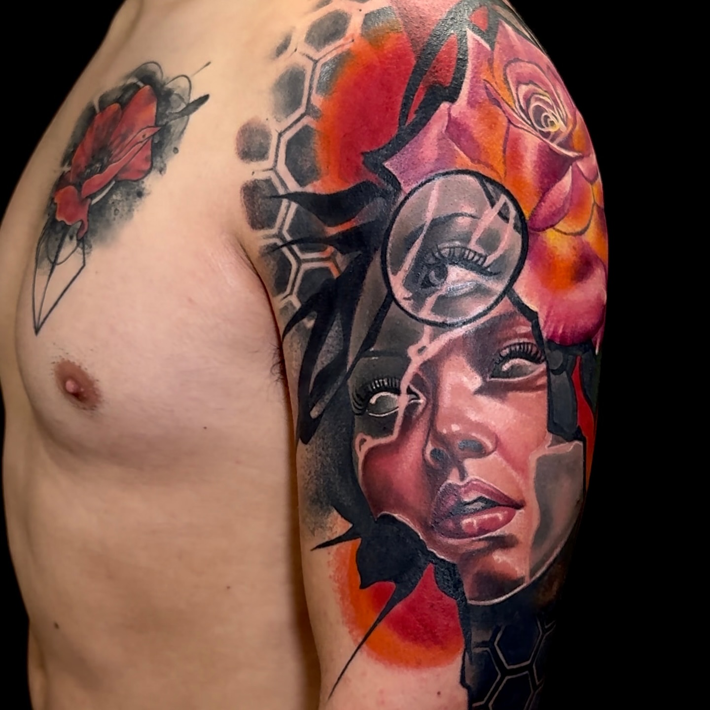 Tattoo by @danaratattoos — realism, dark_realism