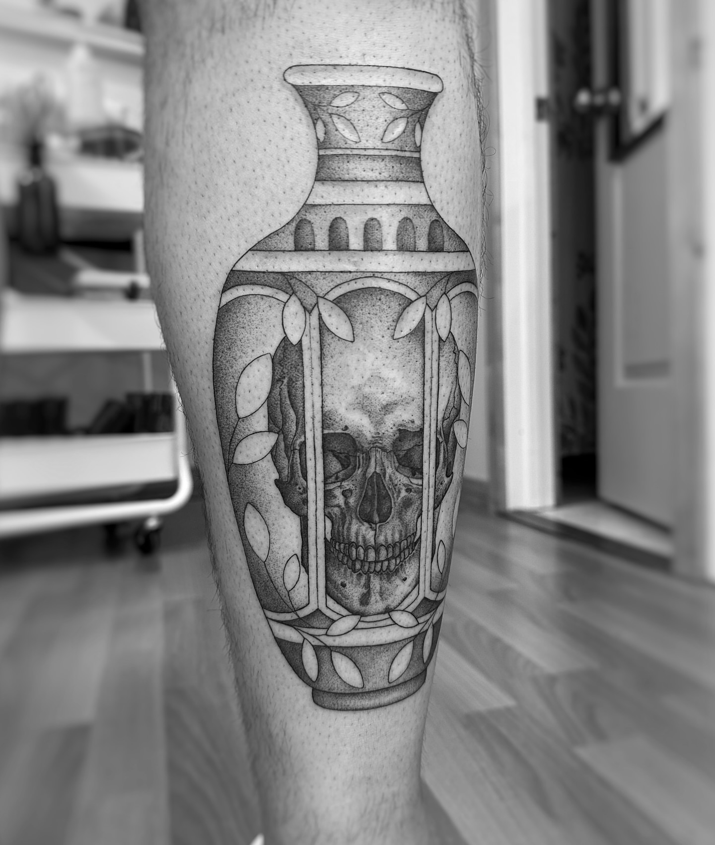 Tattoo by @art.byjaclyn — black_and_grey, realism