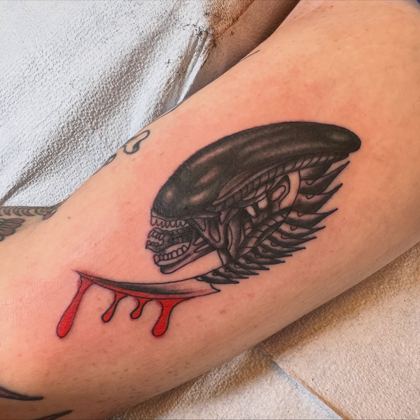 Tattoo by @cesar863 โ black_and_grey, dark_realism