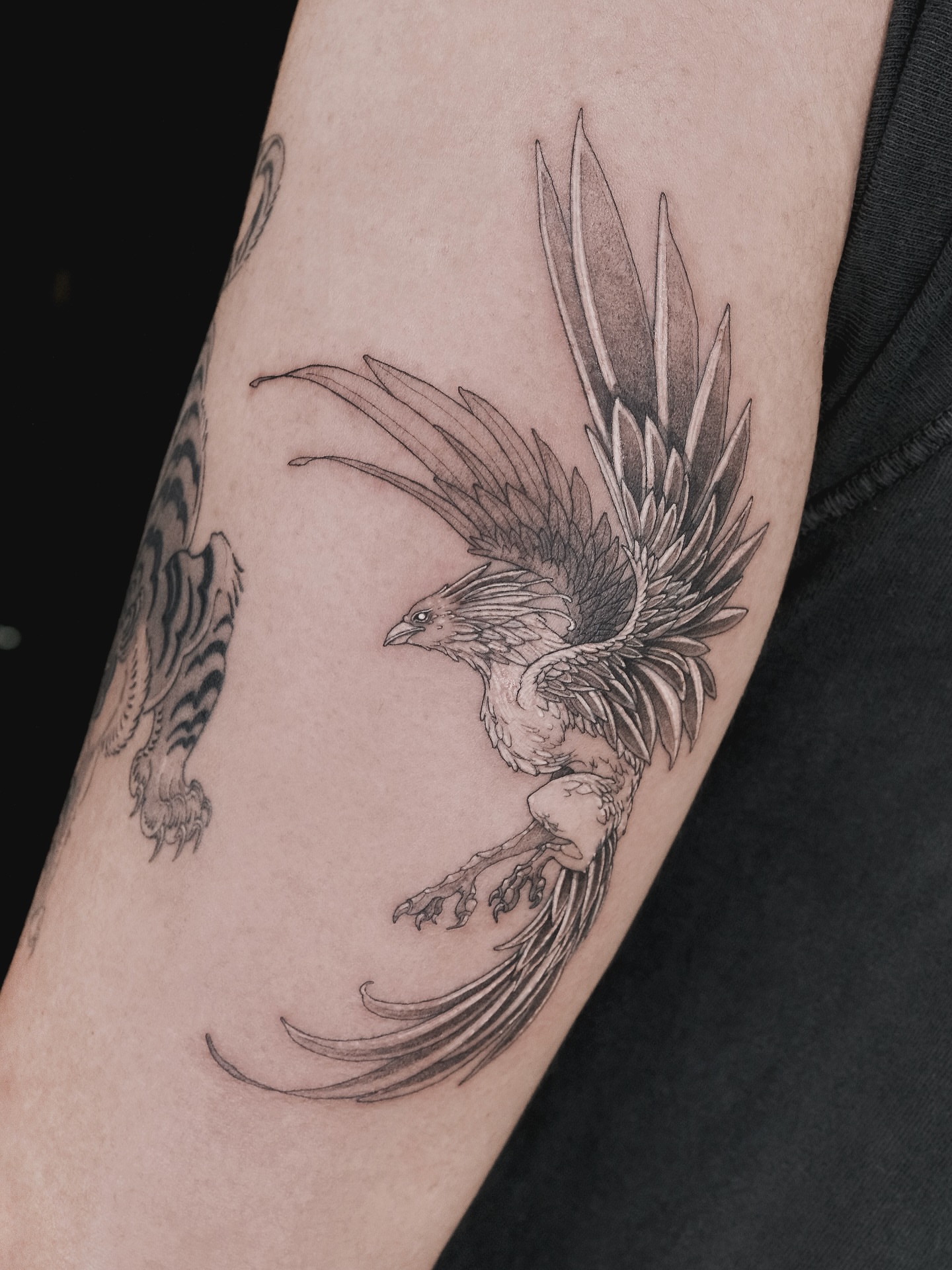 Tattoo by @pobitattoo — black_and_grey