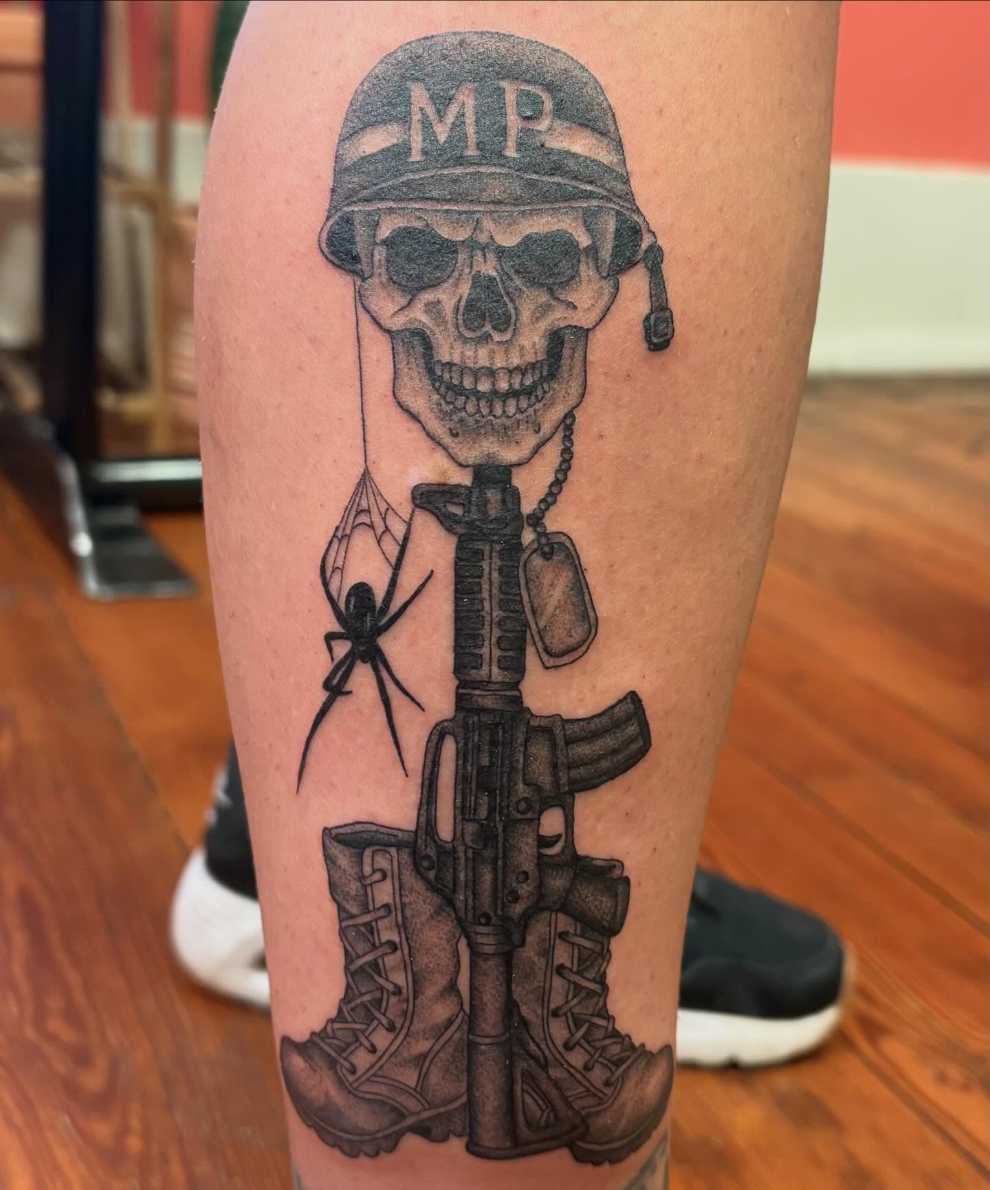 Tattoo by @nate_shahan — black_and_grey, realism
