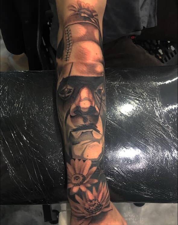 Tattoo by @randy_templin_ — realism, black_and_grey