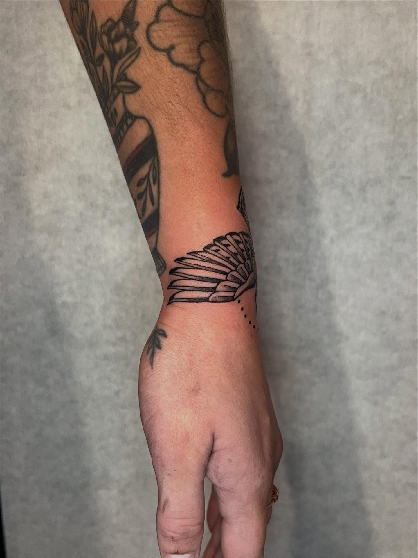 Tattoo by @zoeloutattoo — dotwork