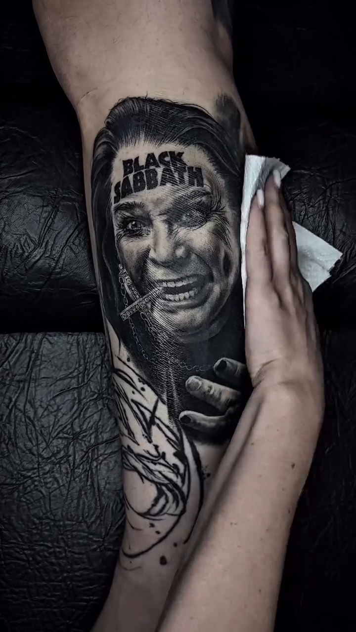 Tattoo by @lisa_tattooer — realism, black_and_grey