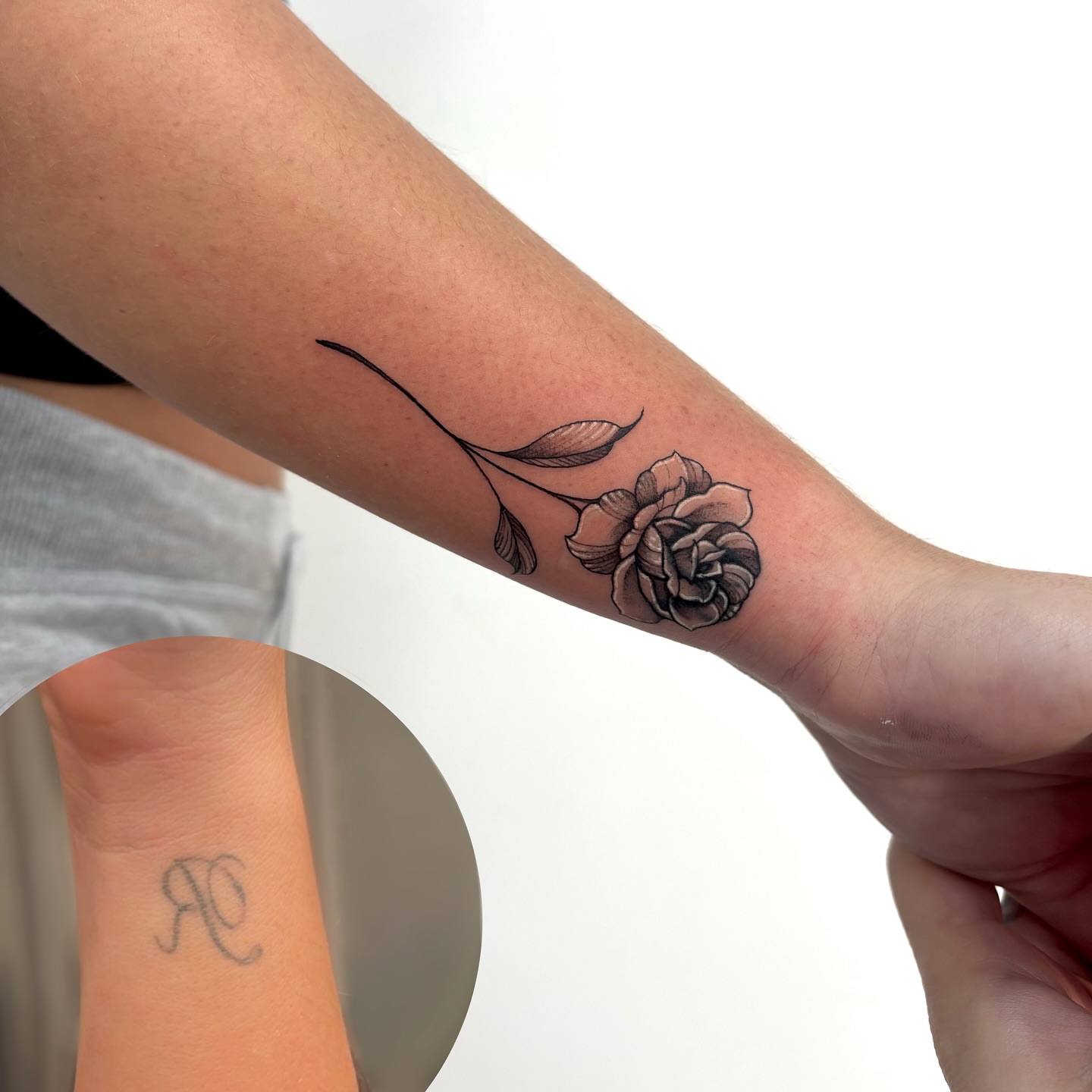 Tattoo by @ariusink — black_and_grey