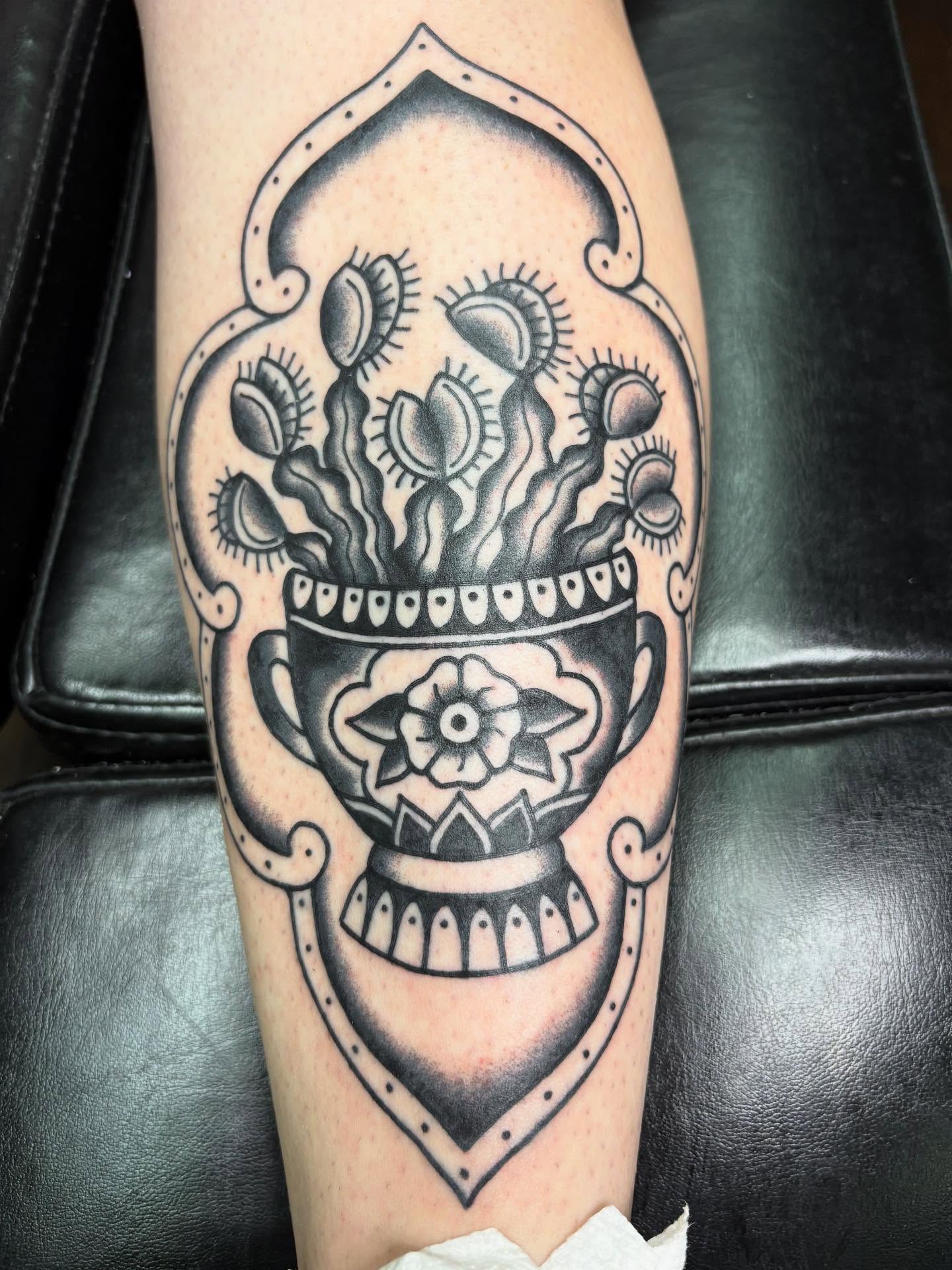 Tattoo by @steamedhamztattoo — american_traditional, black_and_grey