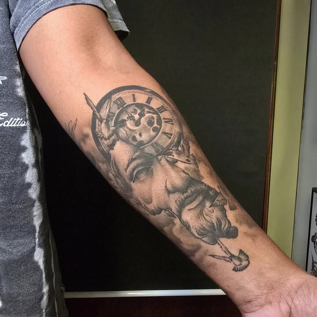Tattoo by @wilweekleytattoos โ realism, black_and_grey