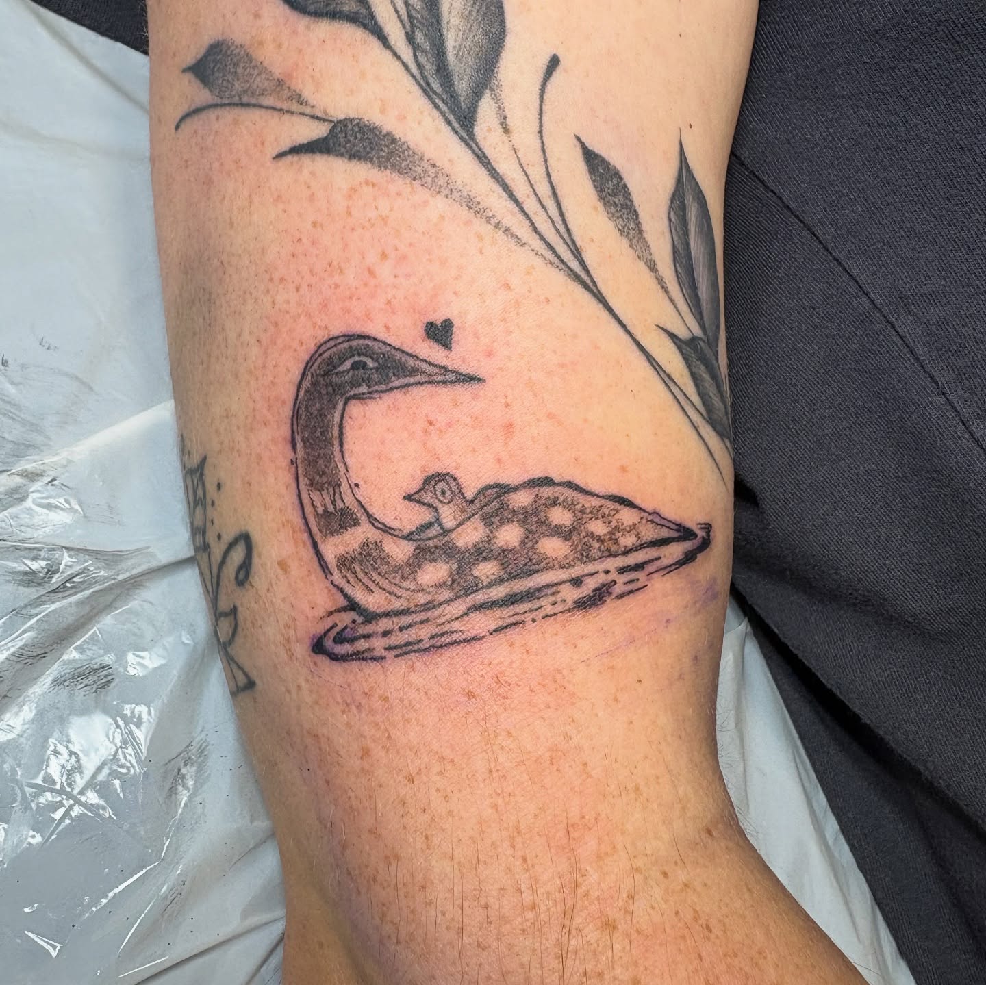 Tattoo by @birchbeast — black_and_grey