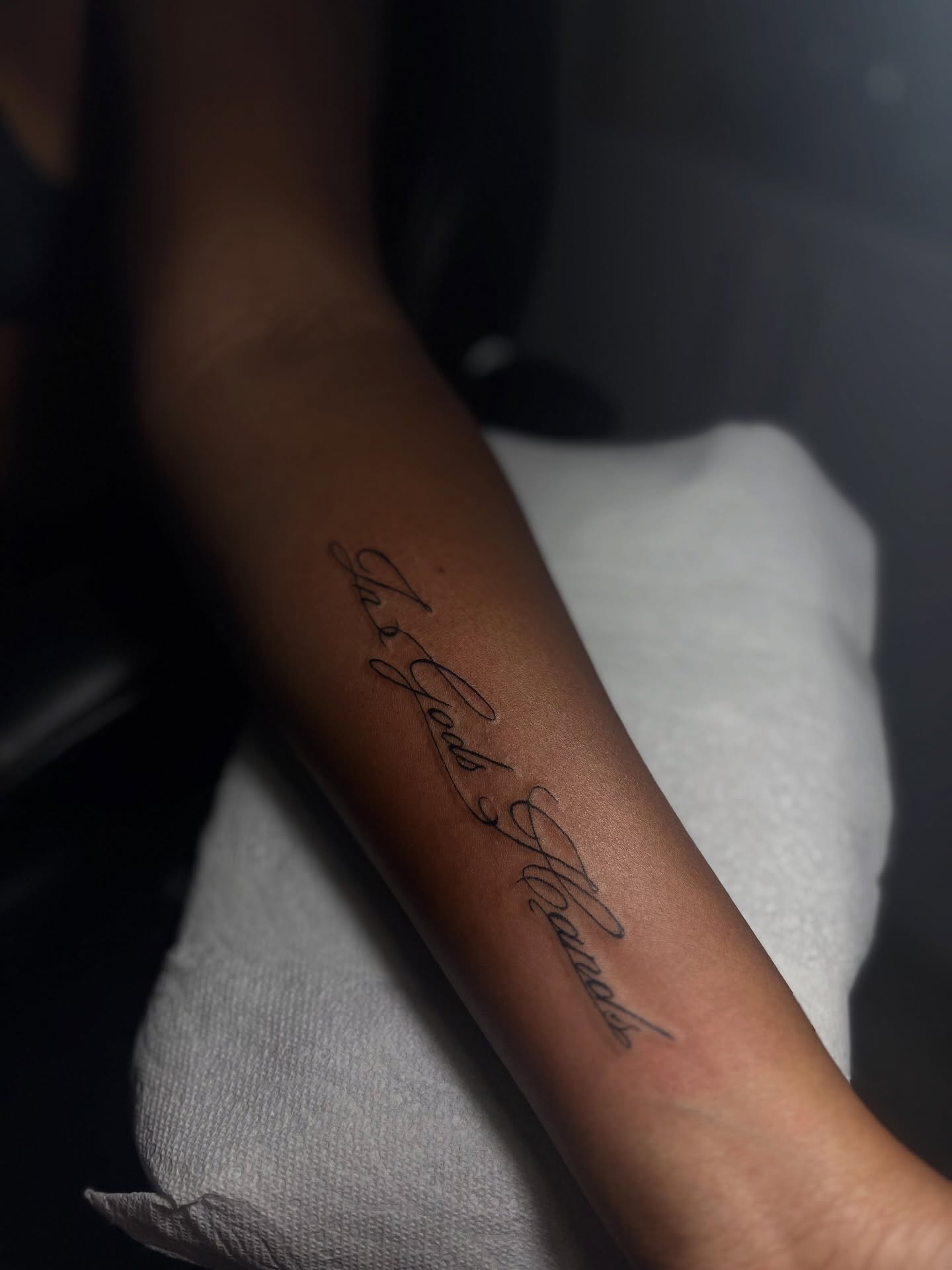 Tattoo by @skorpioink — lettering_script