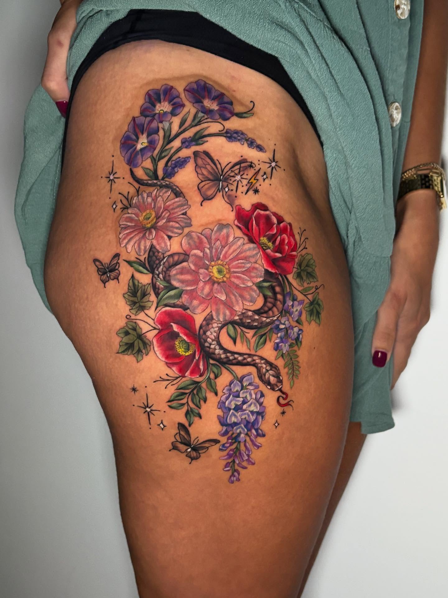 Tattoo by @hbones_artistry — american_traditional, dotwork