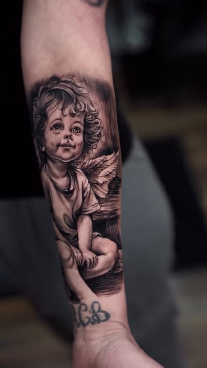 Tattoo by @tonyfranktattoos — realism, black_and_grey