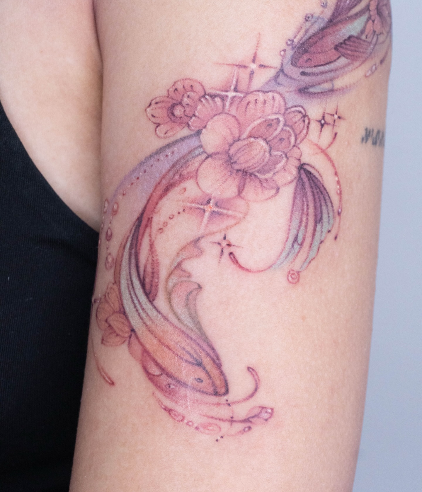 Tattoo by @gracillustrates — dotwork, anime
