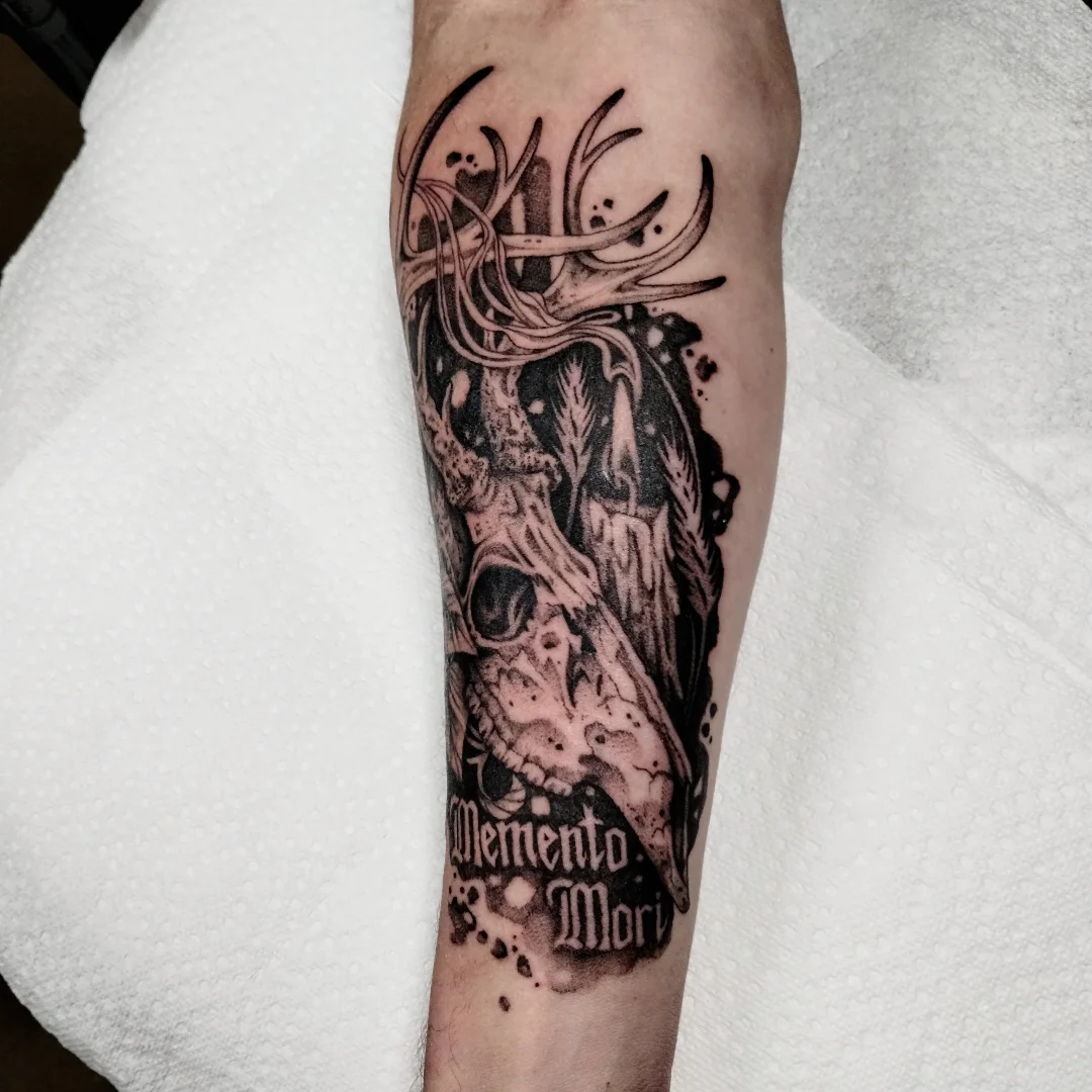 Tattoo by @wren.m.a.d.d β black_and_grey, realism