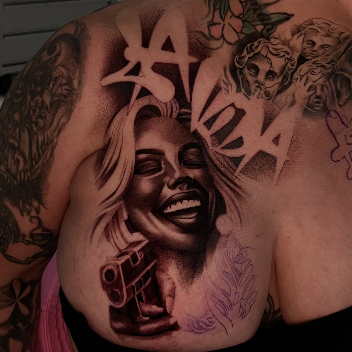 Tattoo by @alfredoadametattoo — realism, black_and_grey
