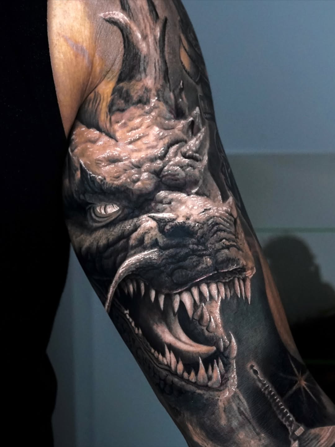 Tattoo by @rene_artt — realism, black_and_grey