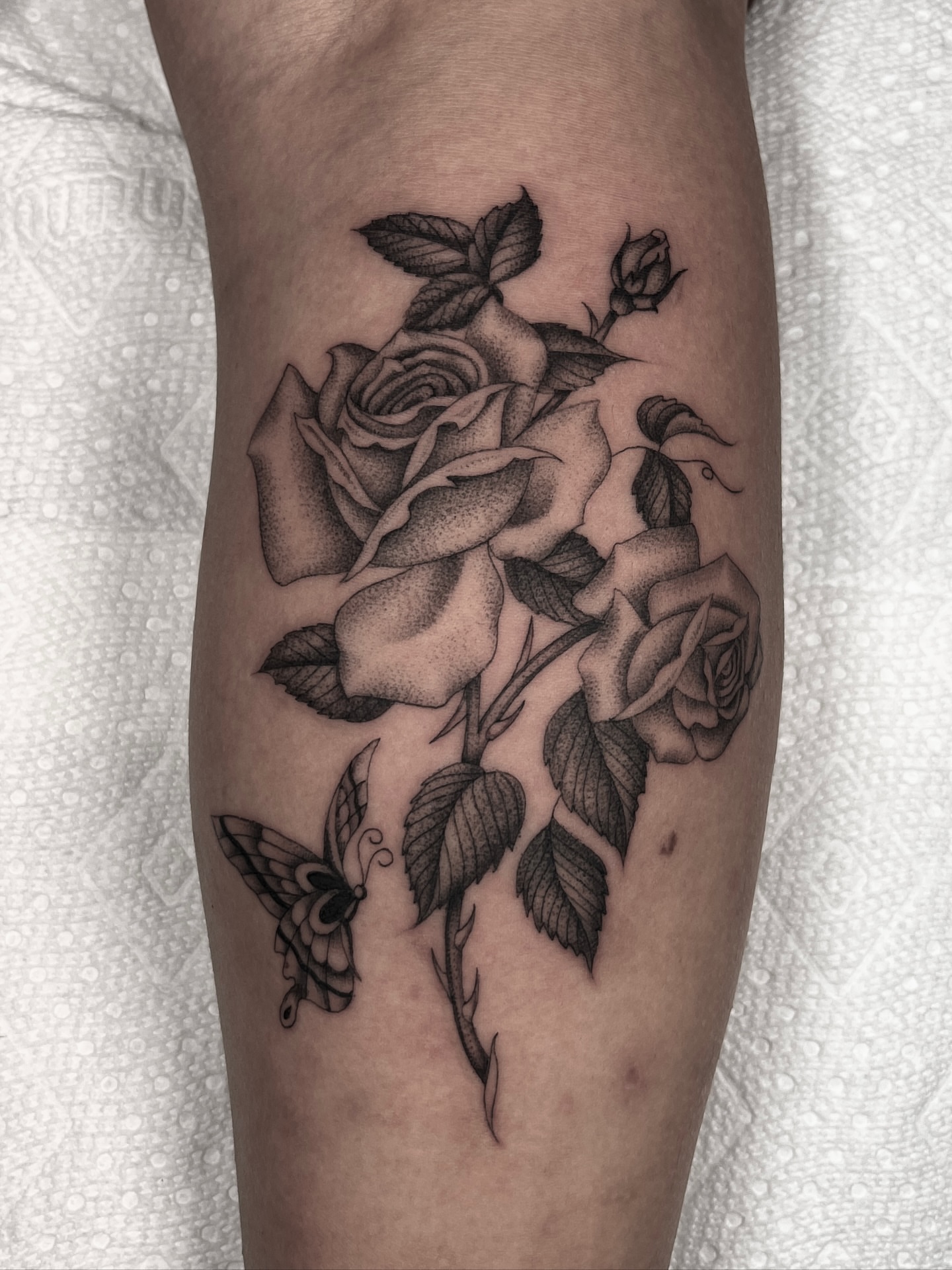Tattoo by @dagger.eyes — black_and_grey, realism