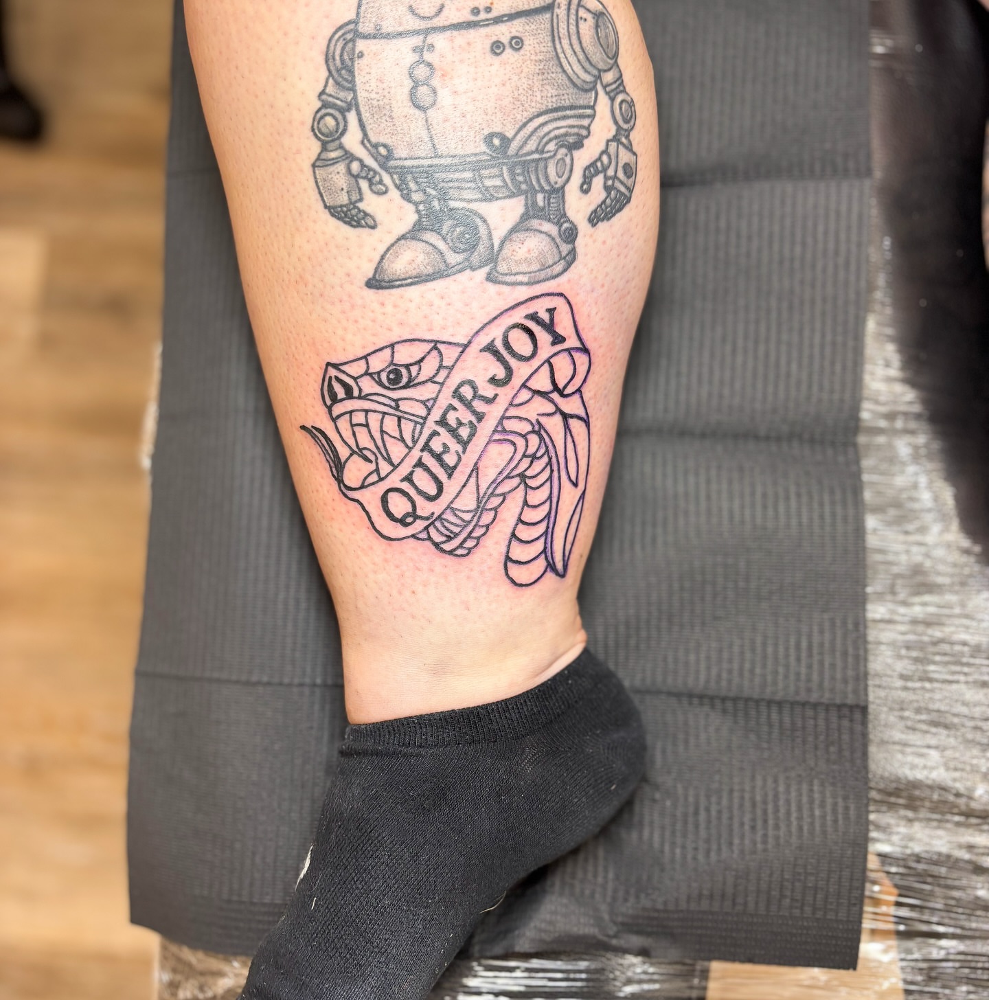 Tattoo by @waywardwildertattoos โ dotwork, geometric