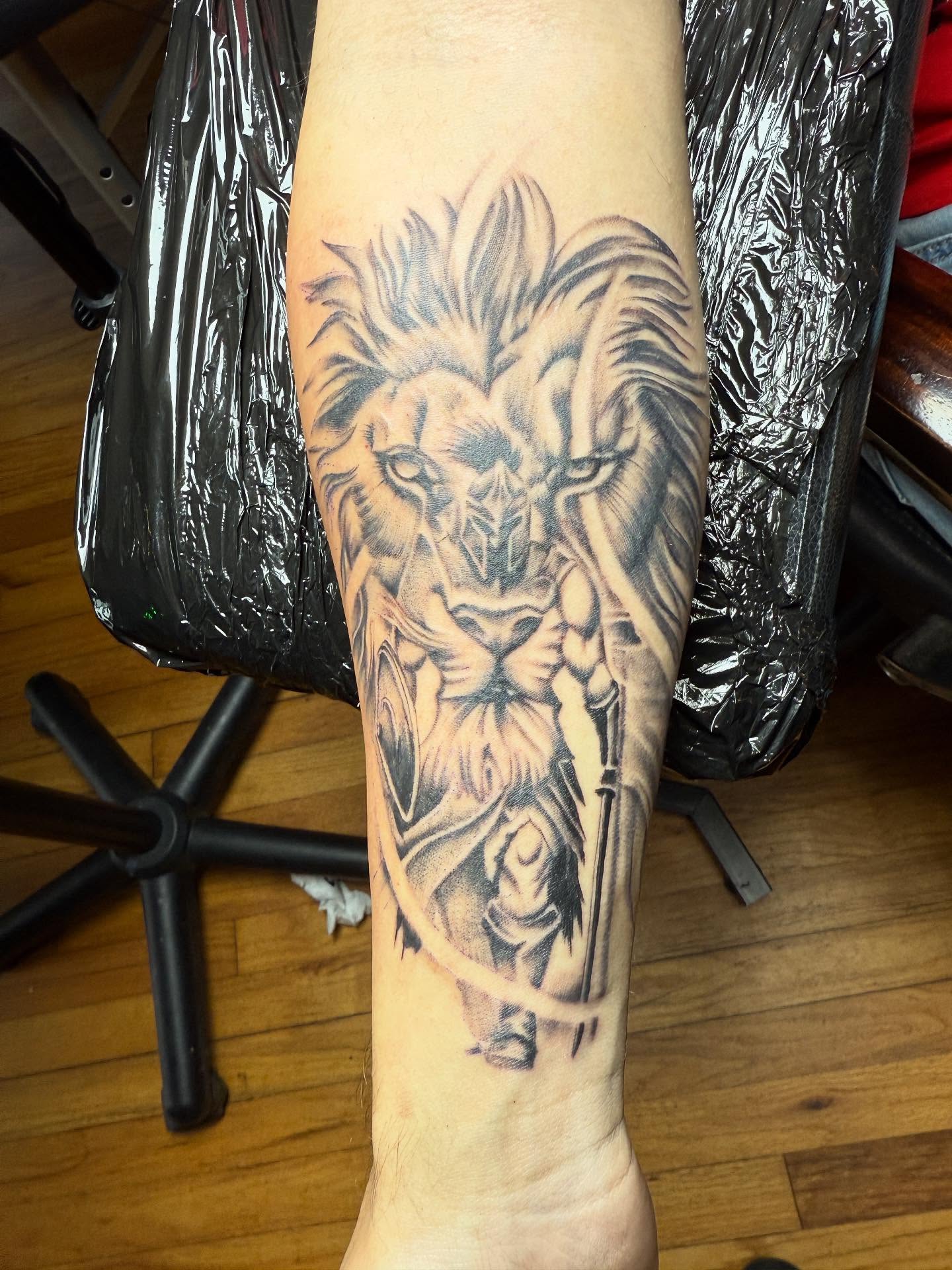 Tattoo by @chels_king24 — black_and_grey, realism