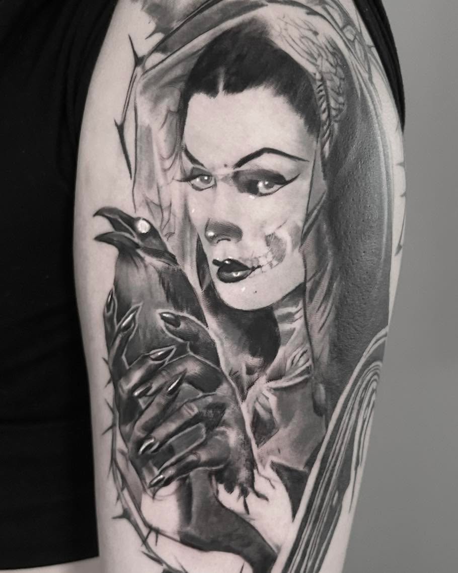 Tattoo by @ianhillart — black_and_grey, realism