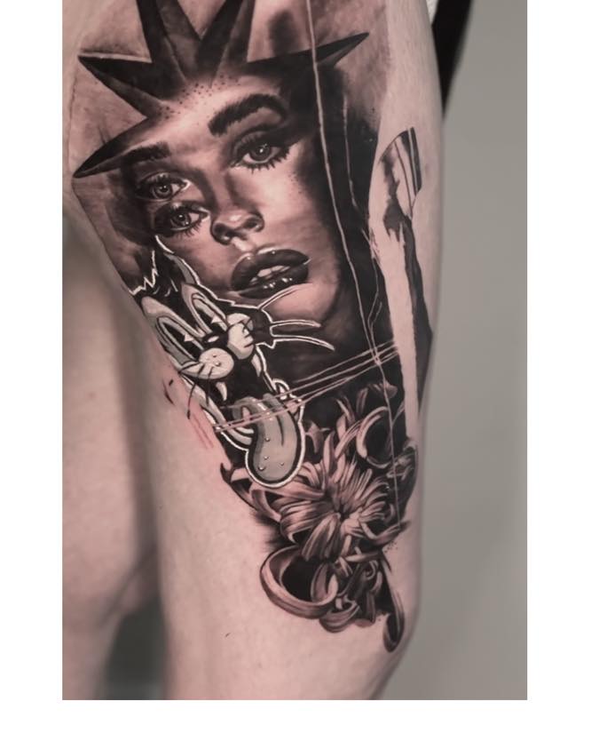 Tattoo by @ianhillart — realism, black_and_grey