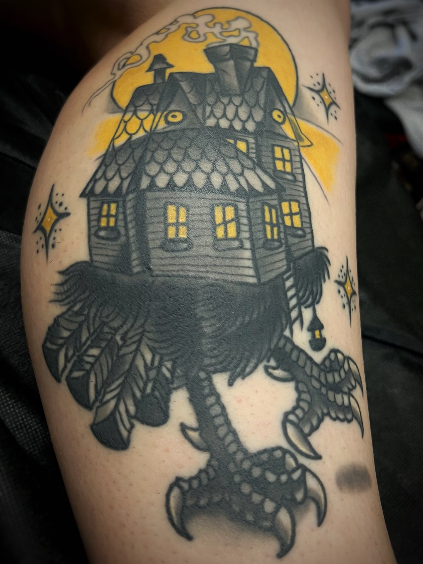 Tattoo by @gilly_gonzo — american_traditional, dark_realism