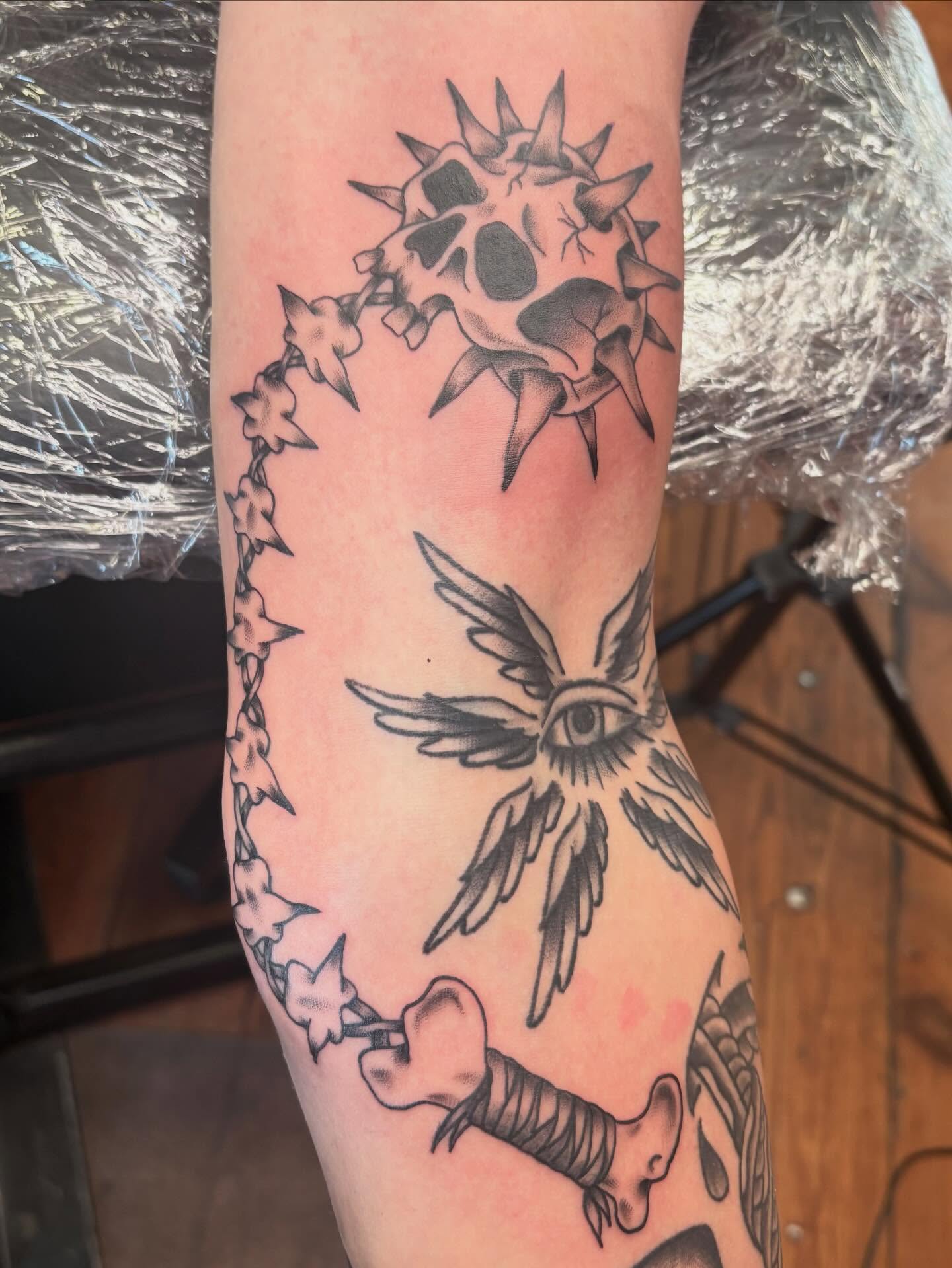 Tattoo by @nate_shahan — black_and_grey