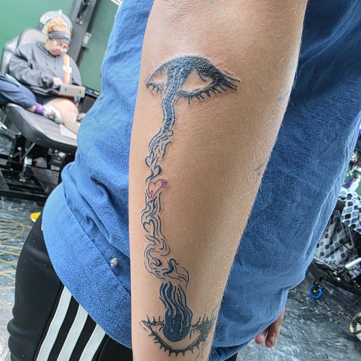 Tattoo by @bassheadtattoos — black_and_grey