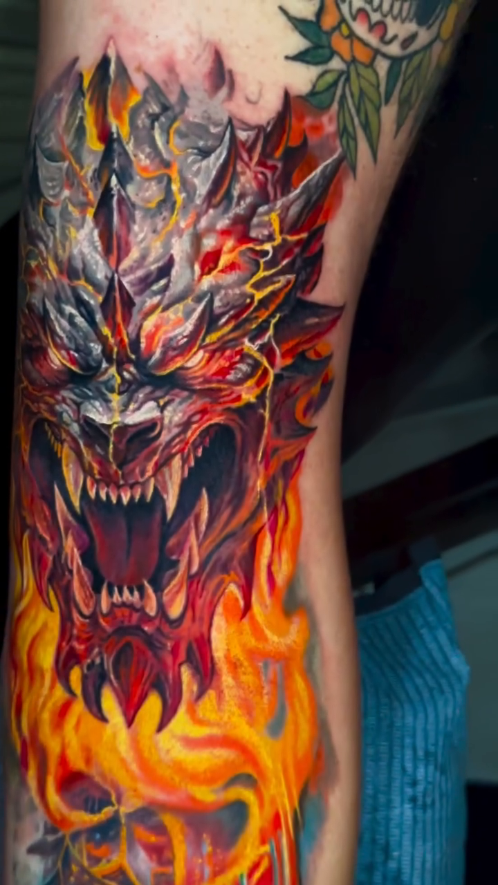 Tattoo by @jamesmoyertattoos — realism, dark_realism