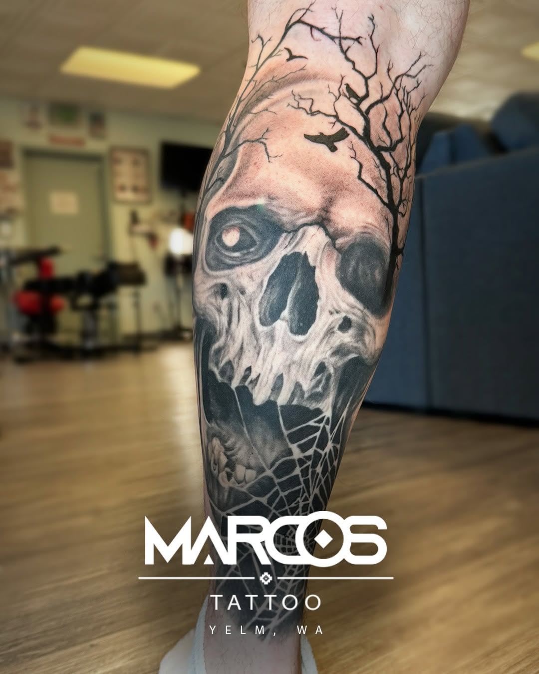 Tattoo by @marcosdavidart — black_and_grey, realism