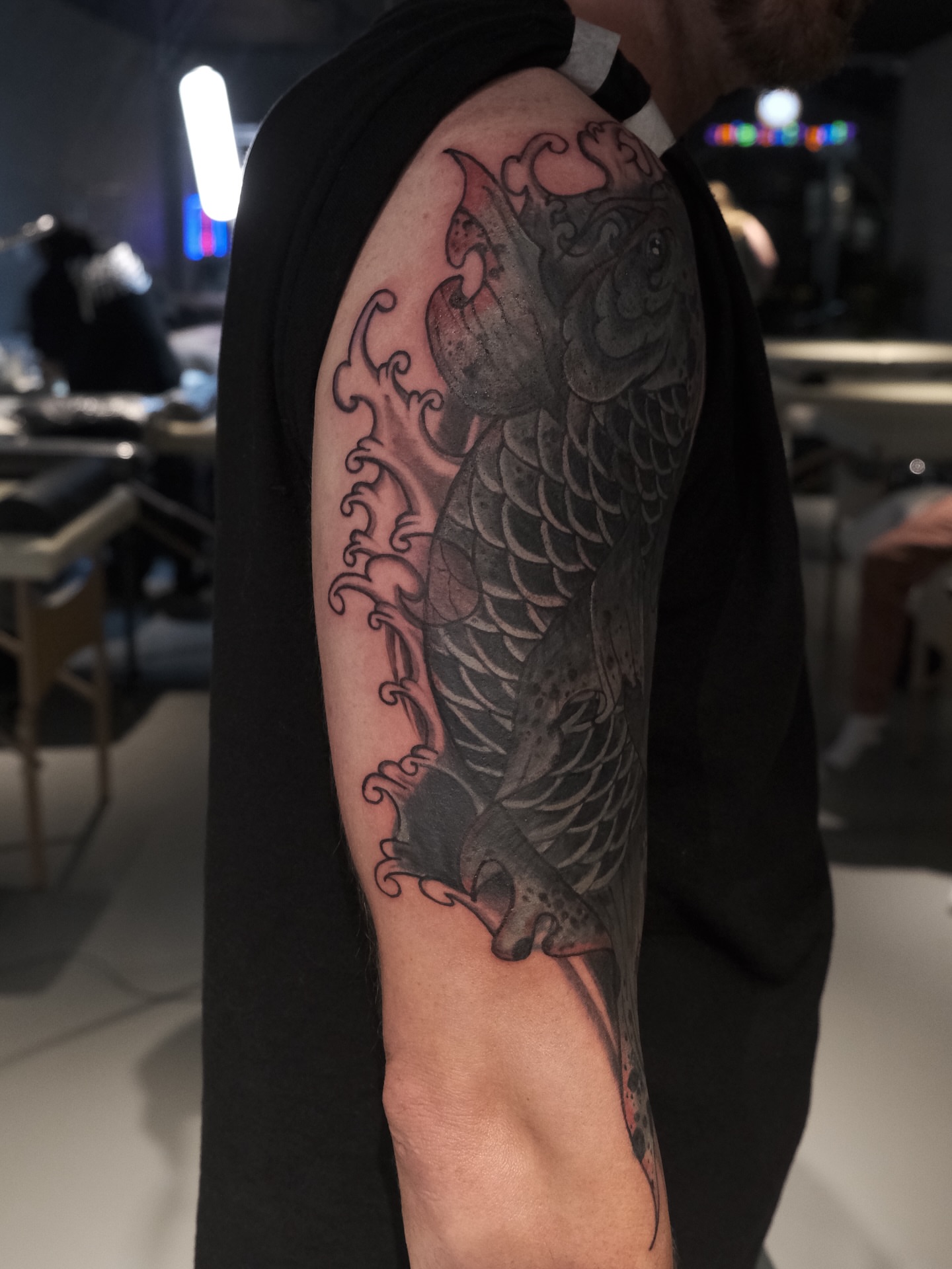 Tattoo by @gat_ink — black_and_grey