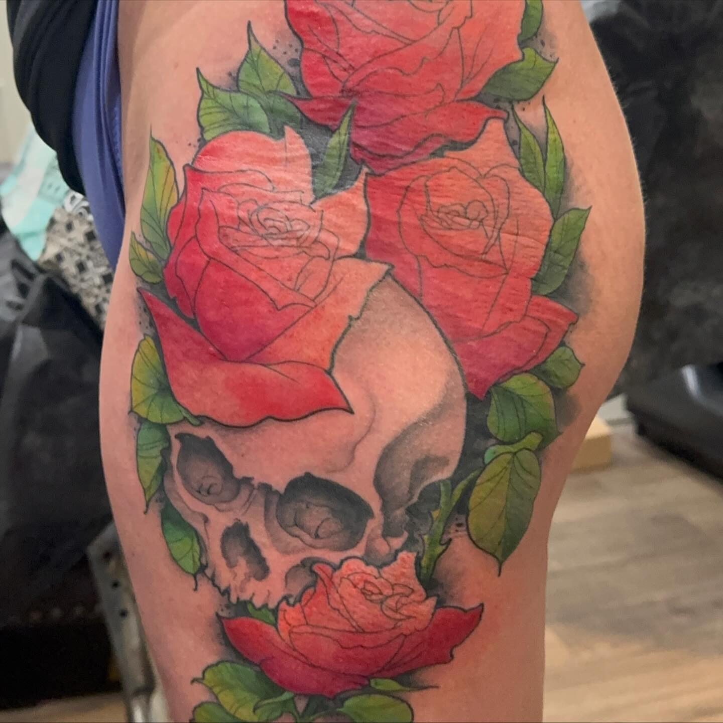 Tattoo by @ryaneugene1 — neo_traditional, realism