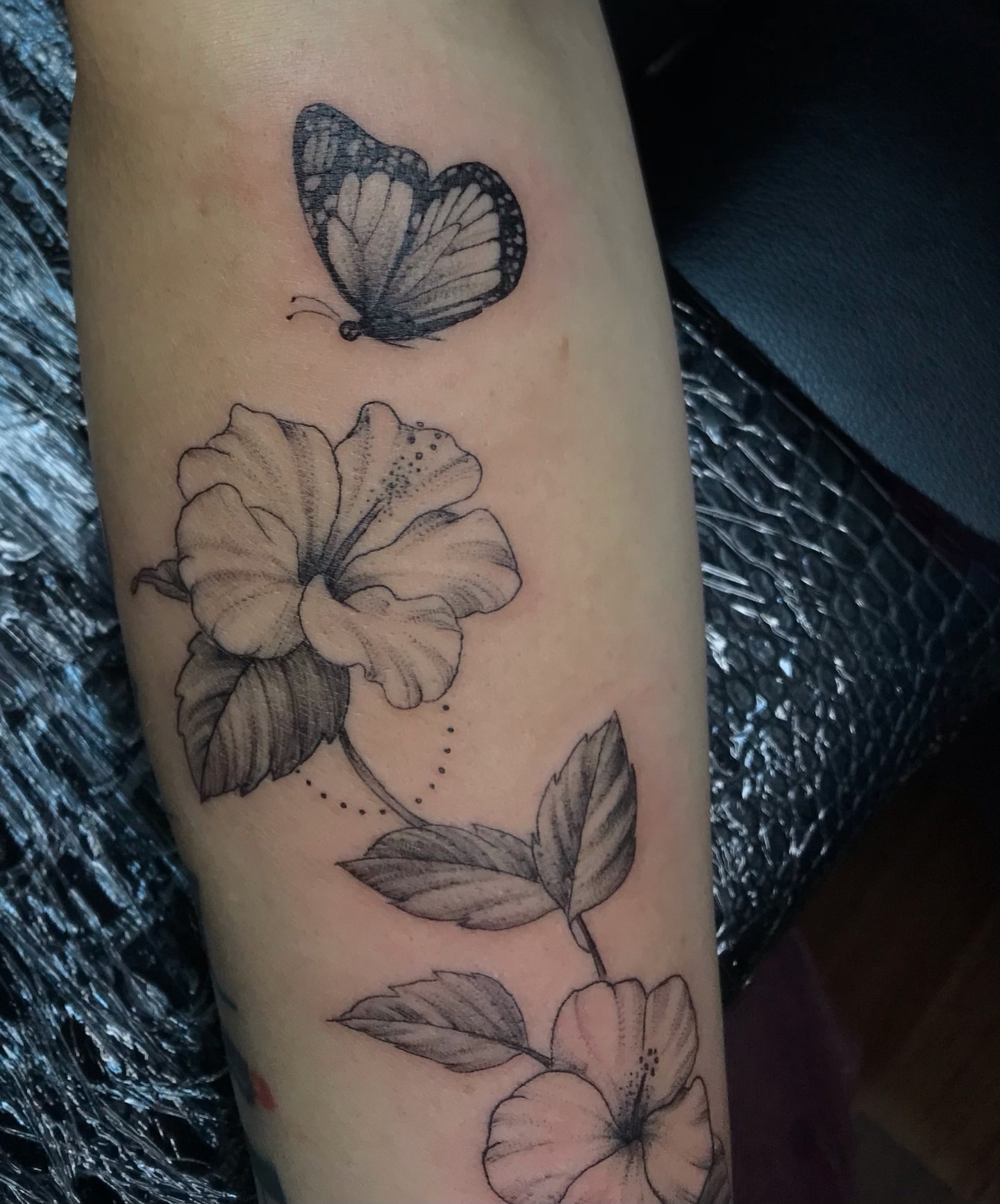 Tattoo by @talia_tattoo_ — dotwork, realism