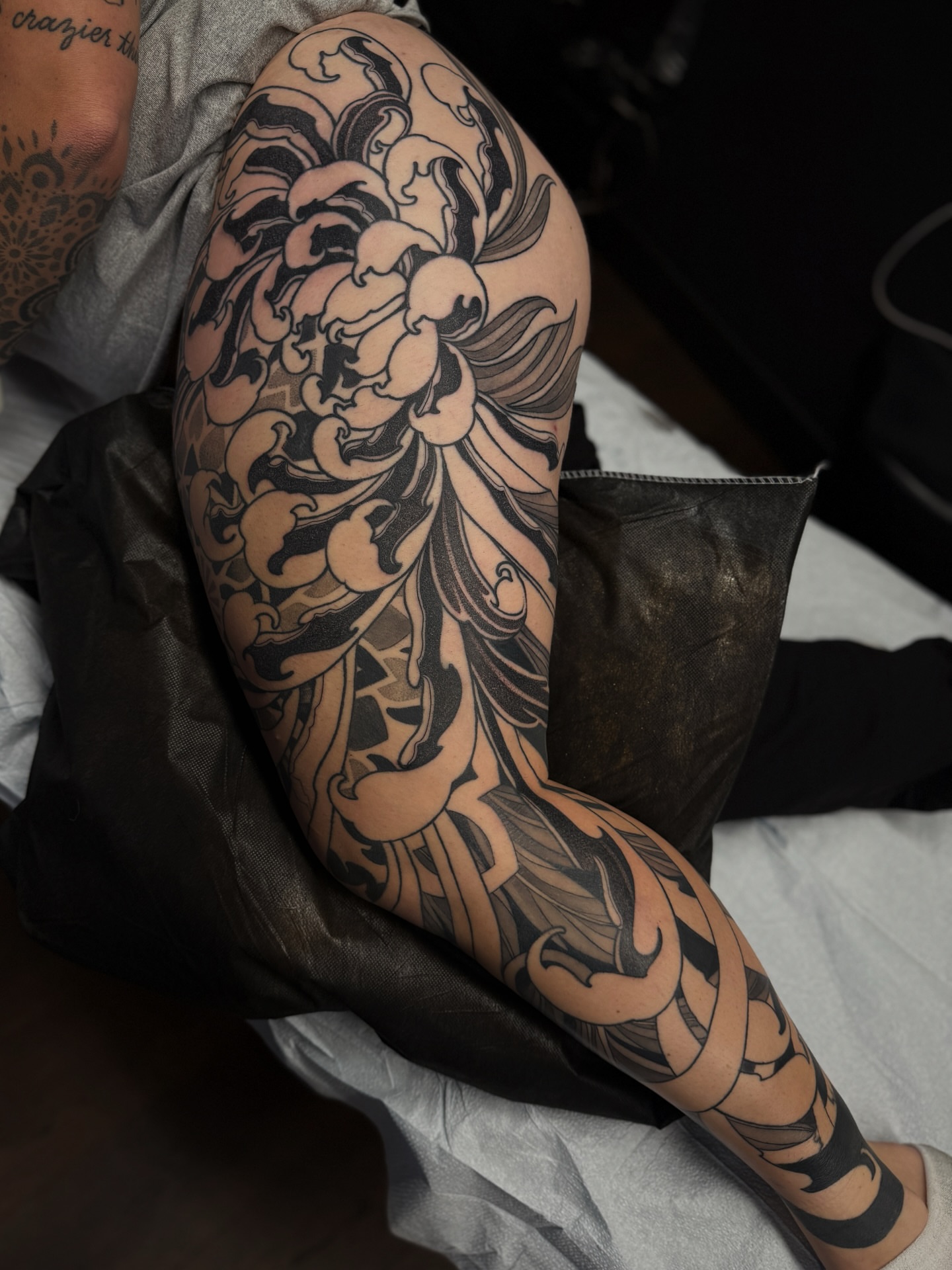 Peony japanese irezumi tattoo on the forearm by gina