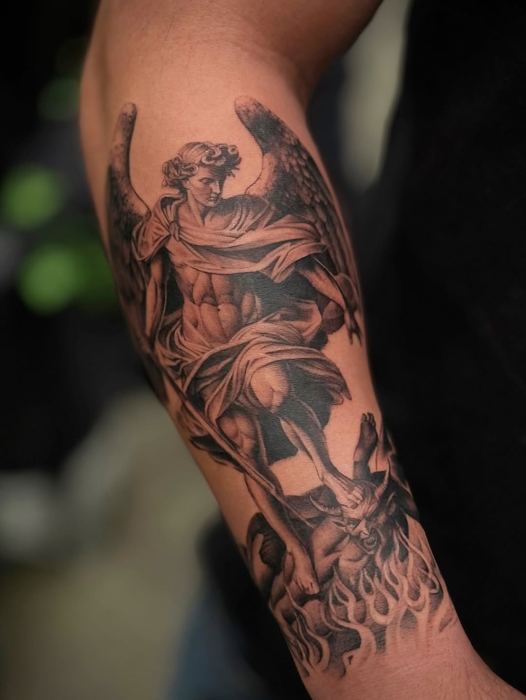 Tattoo by @tattoo__garden β realism, black_and_grey