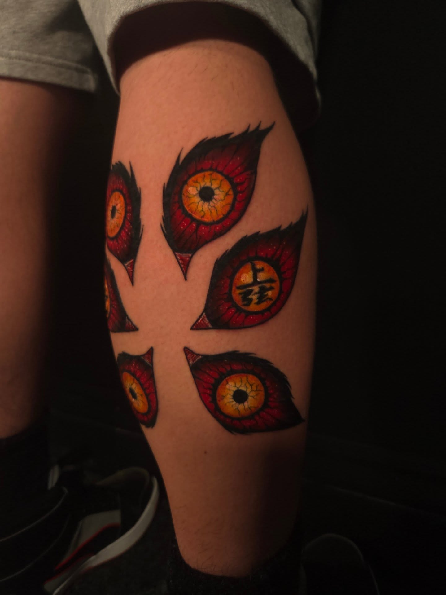Eye japanese irezumi tattoo on the forearm by Devan Vankirk