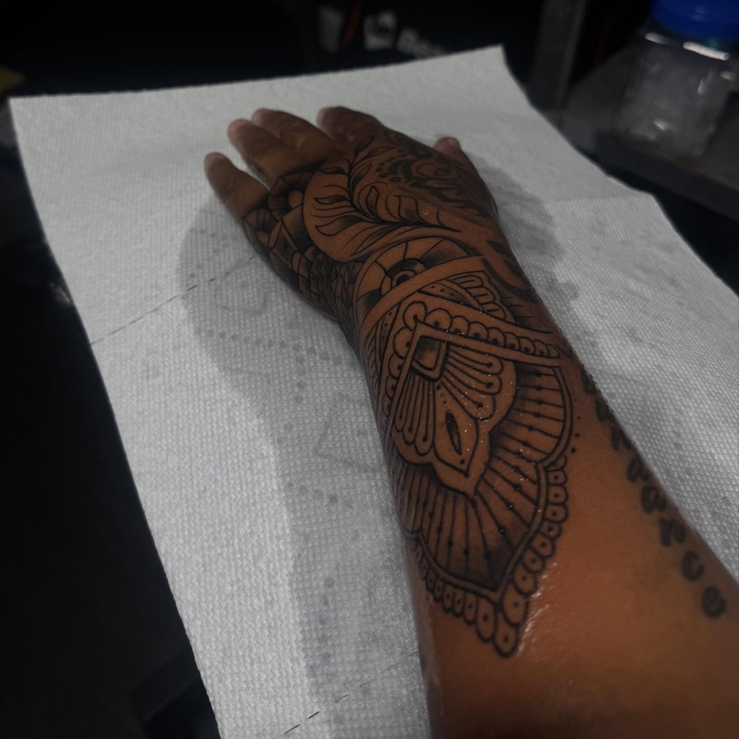 Tattoo by @tattoosbydevon2 — geometric