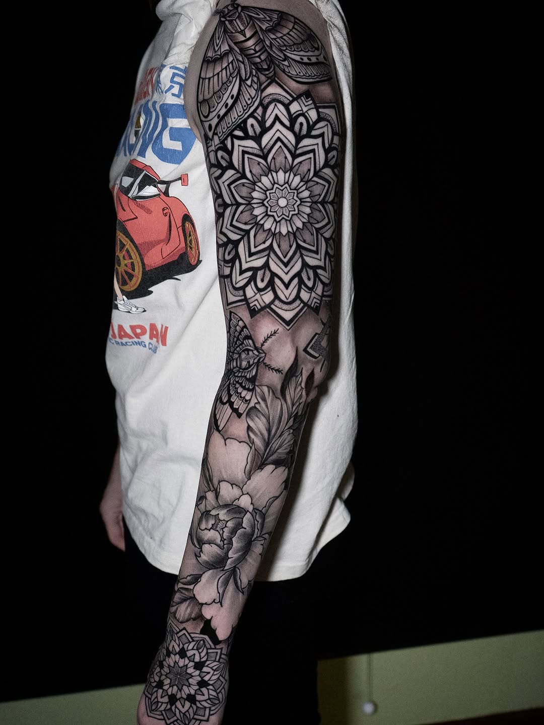 Tattoo by @mikelopeztattoo — black_and_grey, ornamental