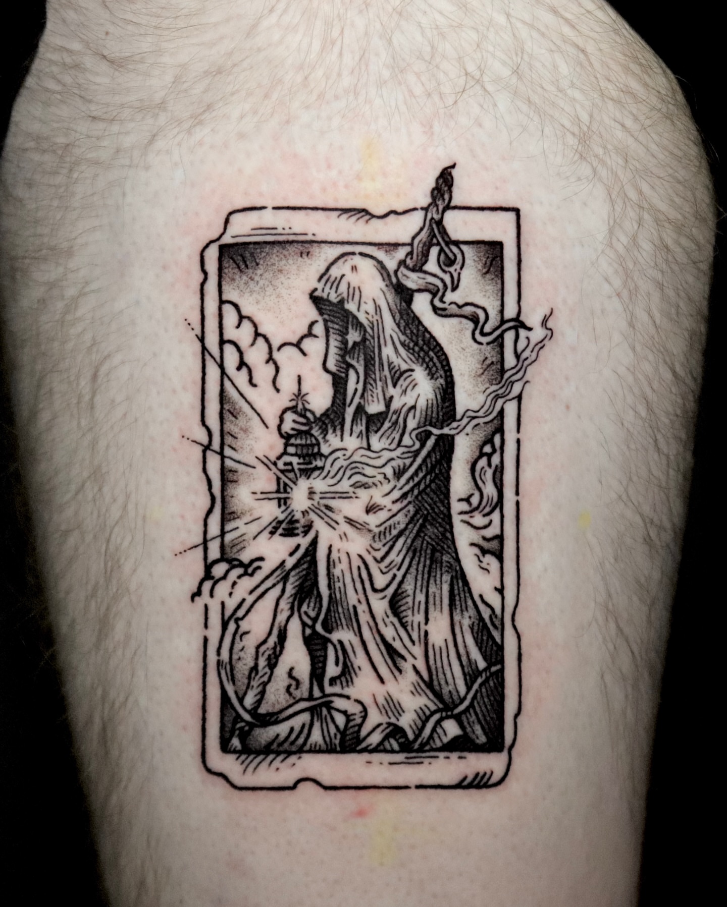 Tattoo by @gmmck_tattoo — black_and_grey