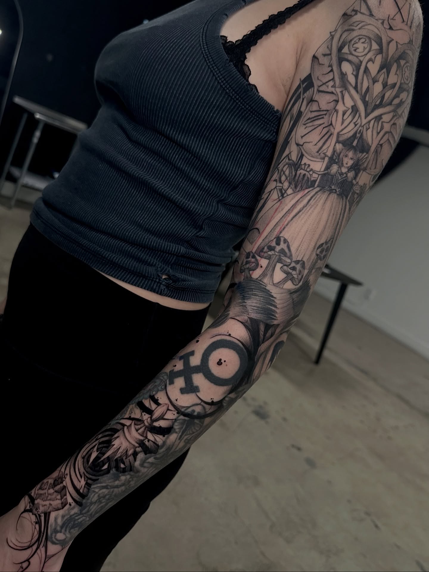 Anime characters anime tattoo on the forearm by Crystal, Las Vegas, Nevada