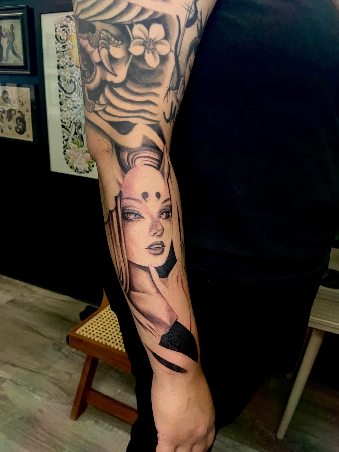 Woman realism tattoo on the forearm by Las Vegas Tattoo Artist π€ Nani