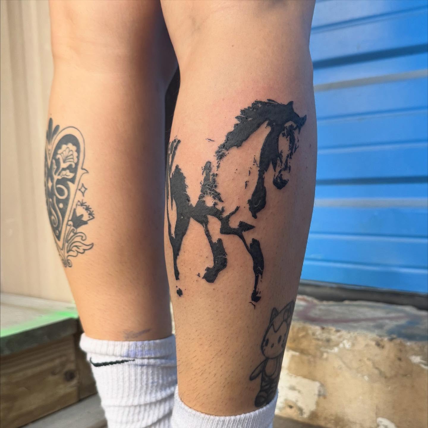 Tattoo by @bluebyrdtattoos — black_and_grey
