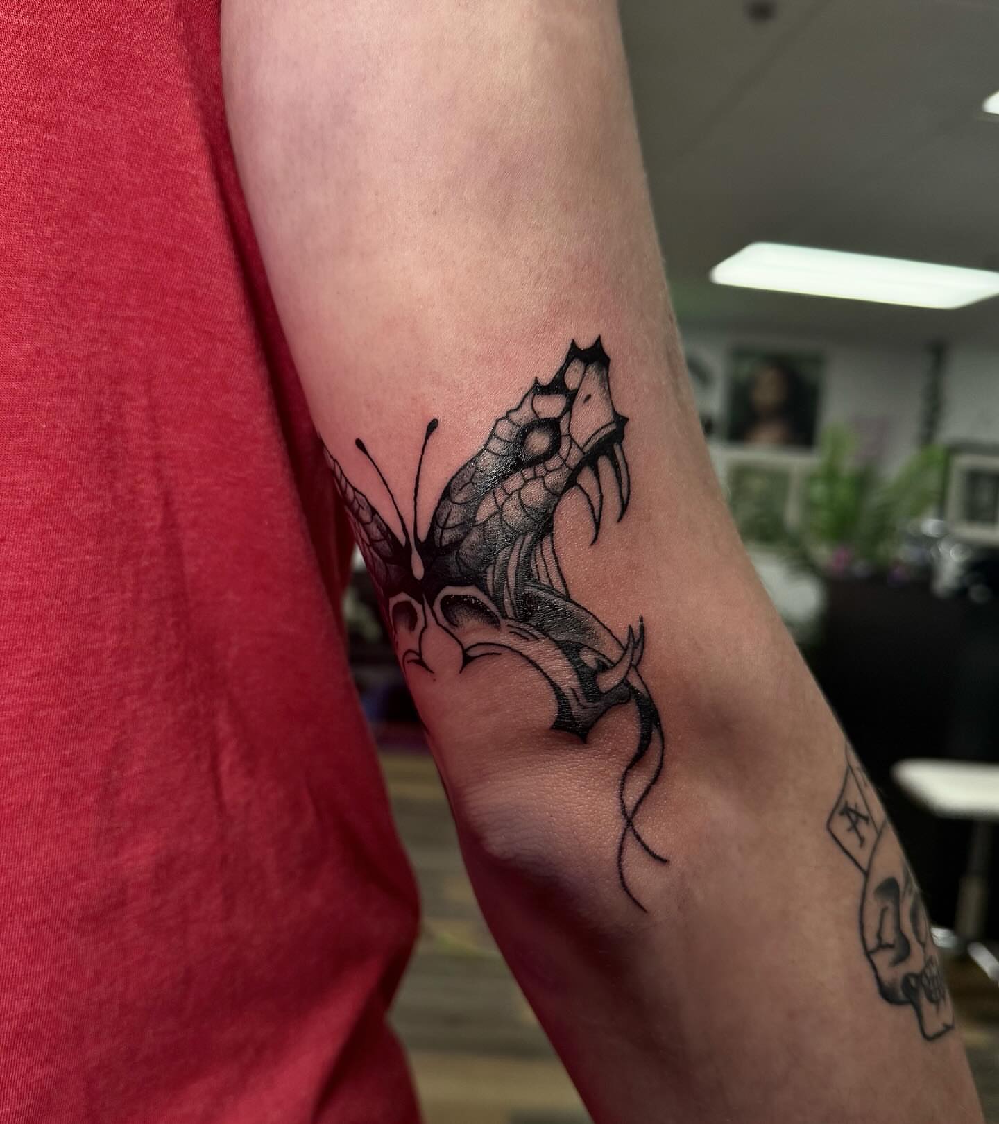 Tattoo by @inkdbybrit — black_and_grey