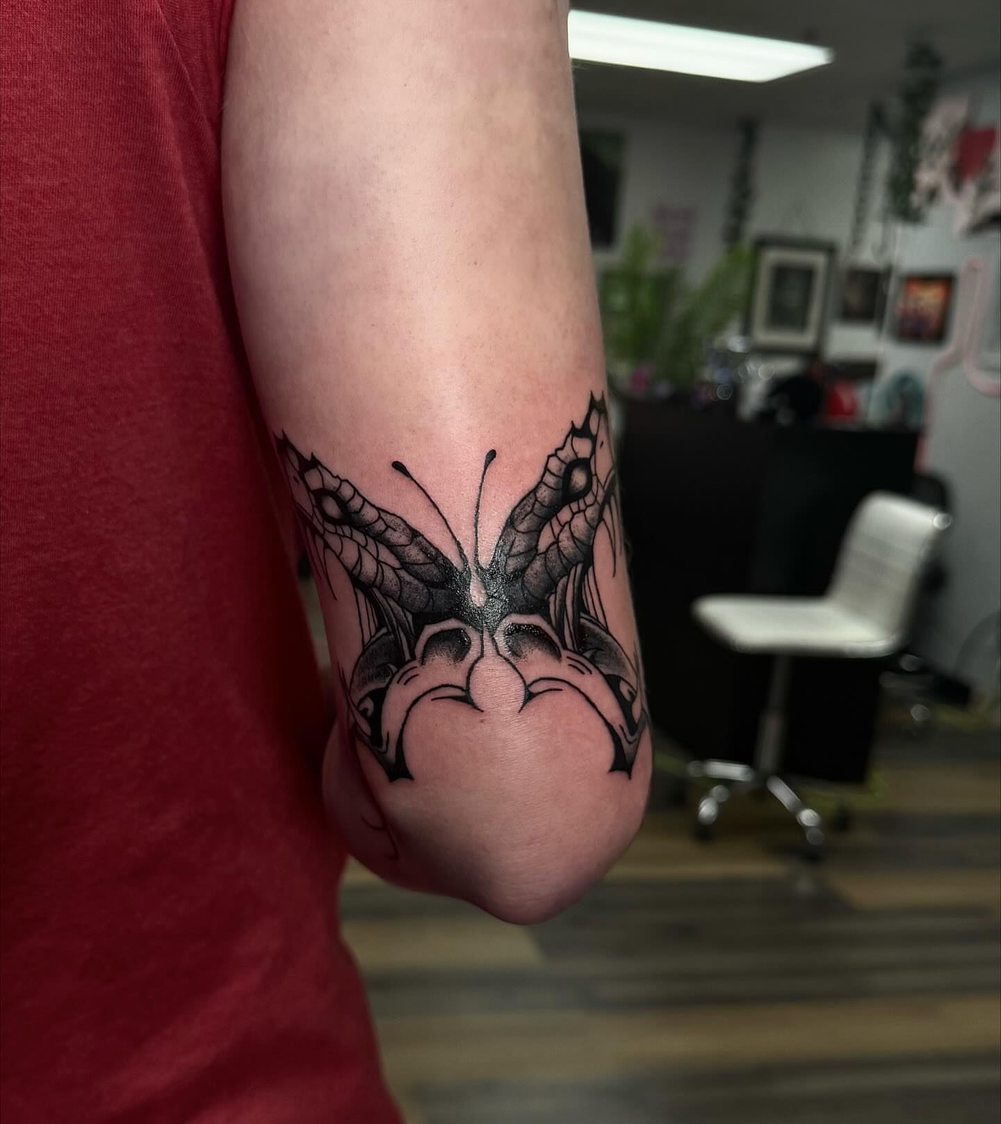 Tattoo by @inkdbybrit — black_and_grey