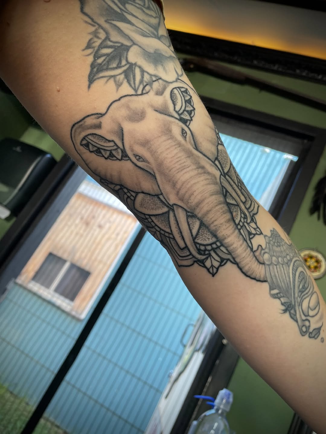 Tattoo by @chrisreedtattoos — black_and_grey, ornamental