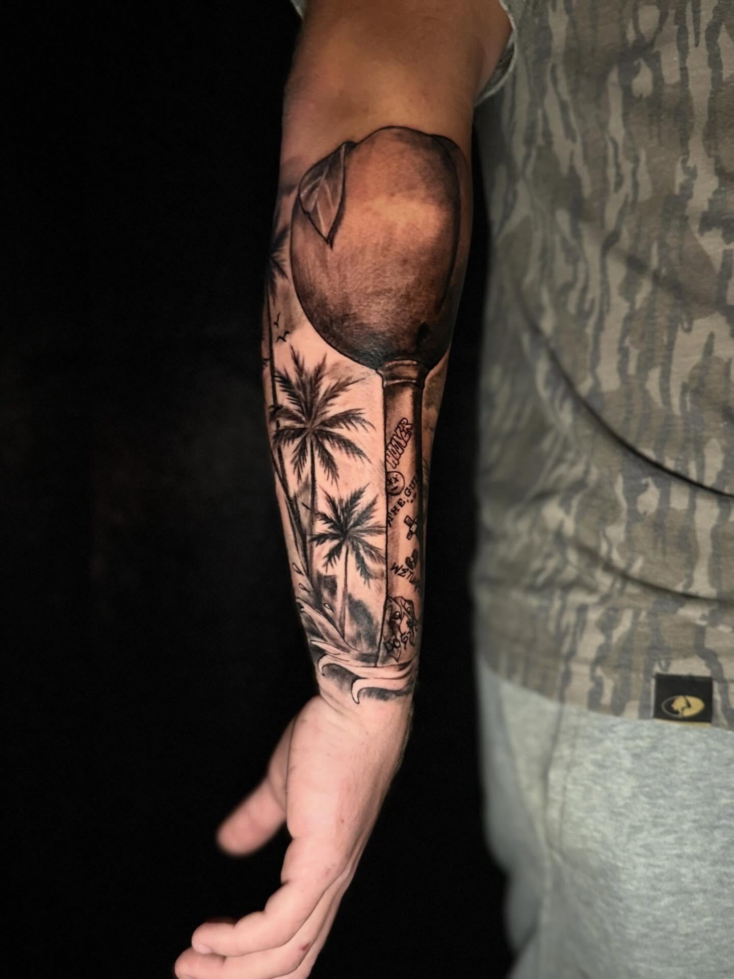 Tattoo by @skunk_punk_ink — realism, black_and_grey