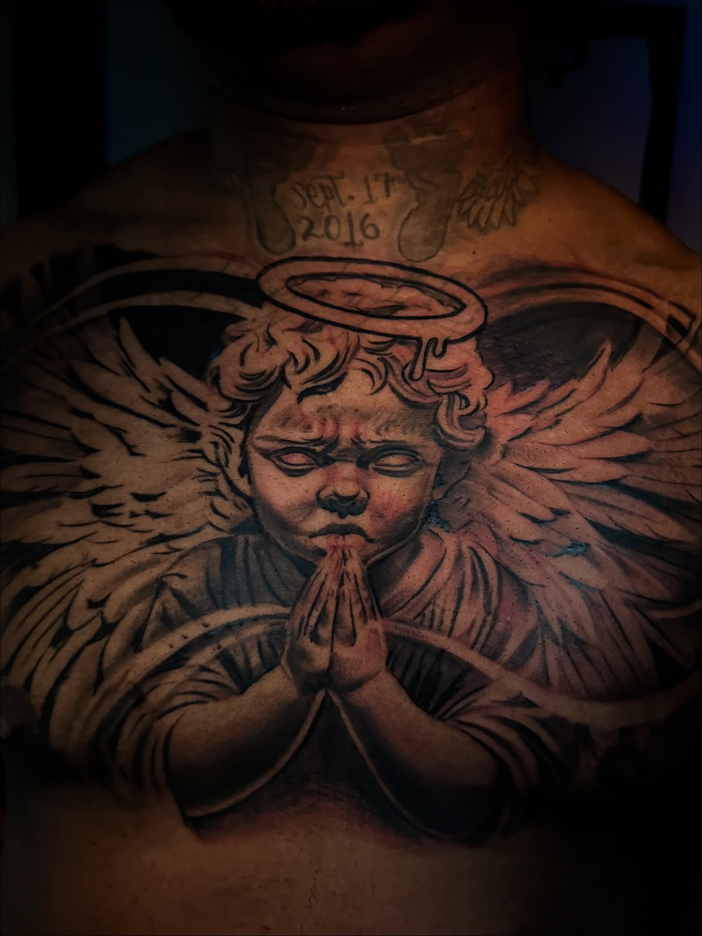 Tattoo by @tat2one — realism, black_and_grey
