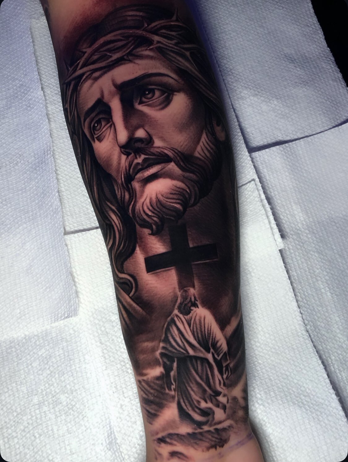 Tattoo by @bigrichtattoos β realism, black_and_grey
