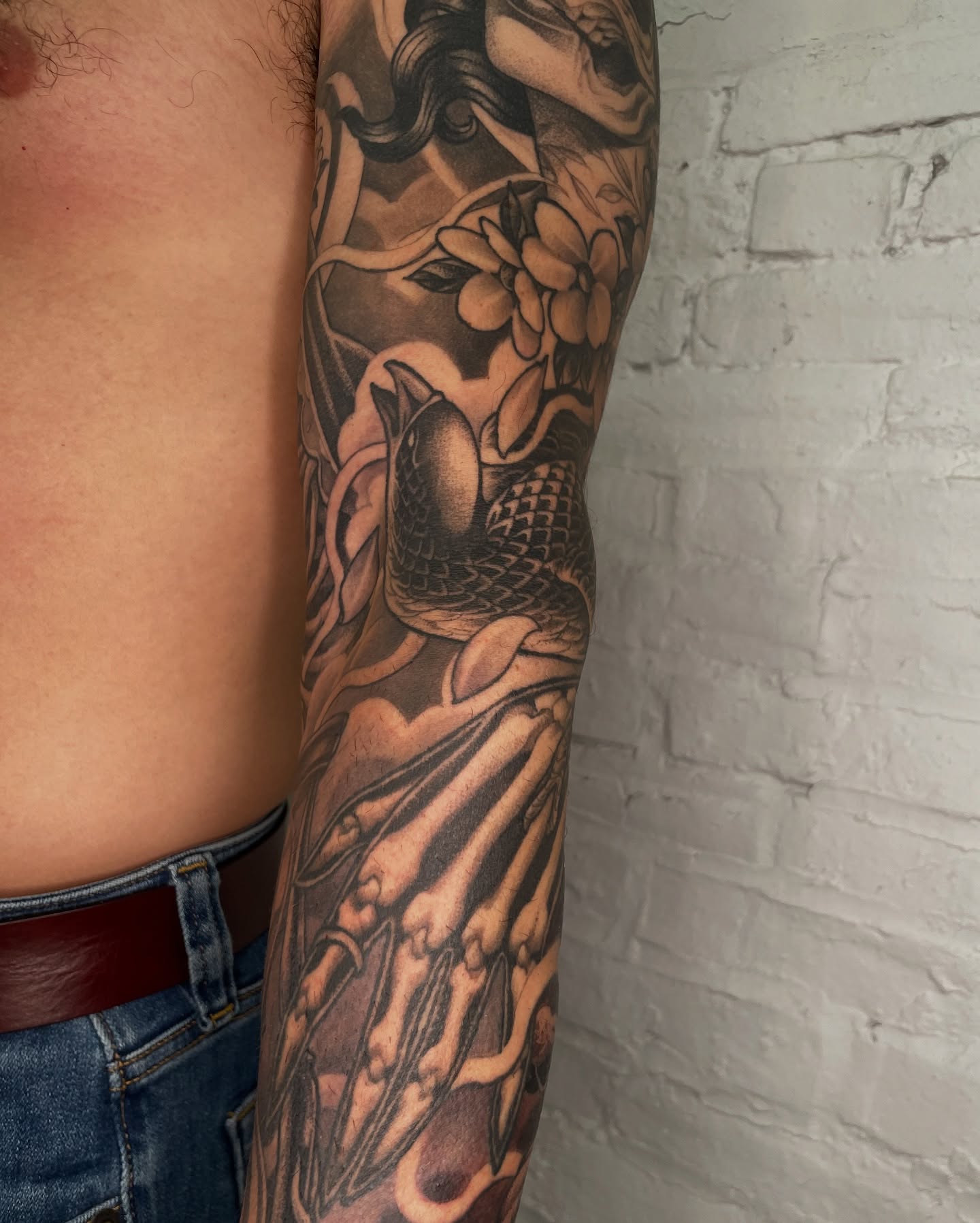 Tattoo by @collie_tattoos — black_and_grey, realism